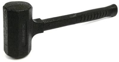 HBM 1200 Gr terugslagloze hamer met ANTI SLIP fiberglas steel