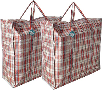 Opbergtassen 120L met Rits – 2 Stuks XXL Opbergzakken voor Kleding, Dekbedden, Beddengoed & Verhuizen – Grote Opvouwbare Opbergtas