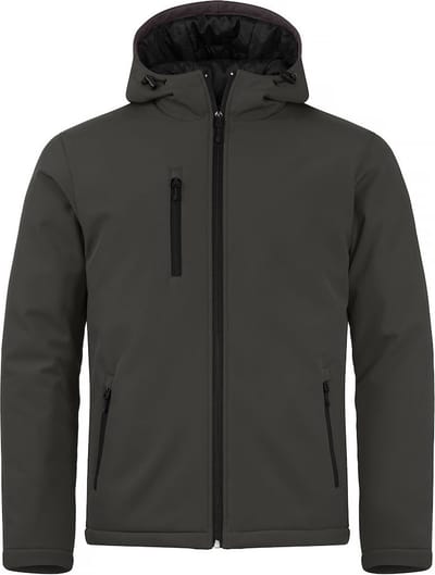 Clique Padded Hoody Softshell 020952 - Donkergrijs - XS