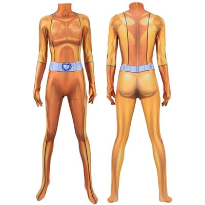 Costume Cosplay Totally Spies pour Femmes Adultes Impression 3D Clover Ewing Combinaison Zentai Halloween Alexandra Combinaison Cosplay Height 180cm brown