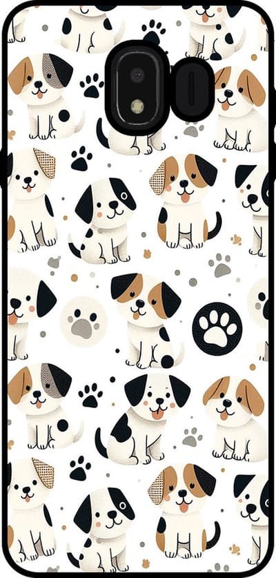 Smartphonica Telefoonhoesje Geschikt voor Samsung Galaxy J4 2018 met honden opdruk - TPU backcover case dog design geschikt voor Samsung Galaxy J4 2018