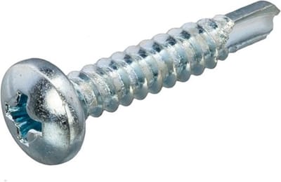 Zelfborende Plaatschroeven - Phillips 2 Bolkop - 3,9 x 25mm - Voldraad - Verzinkt (200 stuks)