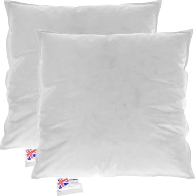 Homescapes Kussenvulling Set van 2 – 50x50 cm – Ganzendons & Veren Binnenkussens – 100% Katoen Tijk – OEKO-TEX® & RDS Gecertificeerd