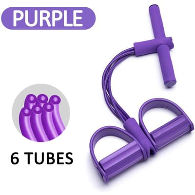 Multifunctioneel Spanningskoord 6-Tube Elastisch Yoga Pedal Puller Weerstandsband Spanningskoord voor Beenstrekking Afslanktraining