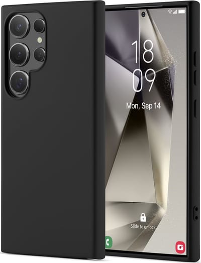 YPCd Backcover Geschikt voor Samsung Galaxy S24 Ultra – Shockproof TPU Hoesje met Verhoogde Randen voor Scherm- en Camerabescherming – Zwart