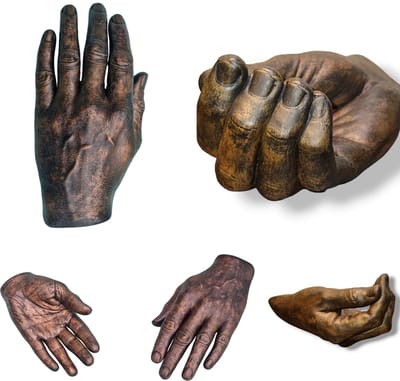 Handen beeld | Gips Handen | 3D | Start Pakket bestaat uit 1000 gram Casting Mix Poeder & 1500 gram Gips | voor twee handen | Bodycasting | Extensso® | Gipsafdruk | Alginaat | Afdruk | Gips Hand | Een herinnering | Hobby Pakket | Bodycasting