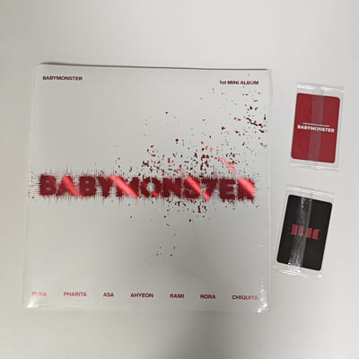 Album BABYMONSTER - BABYMONS7ER 1e mini fotohokje met K4 pre-order fotokaart Album +1 random K4 POB