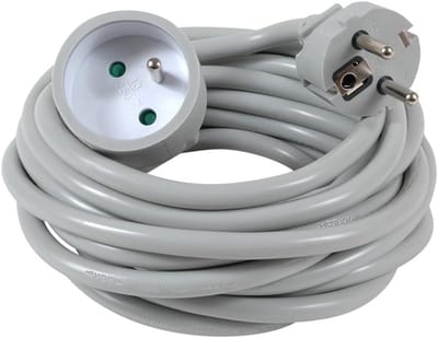 Verlengsnoer 5 Meter 3-aderig 1.5mm² Zwaar Gebruik (Grijs)