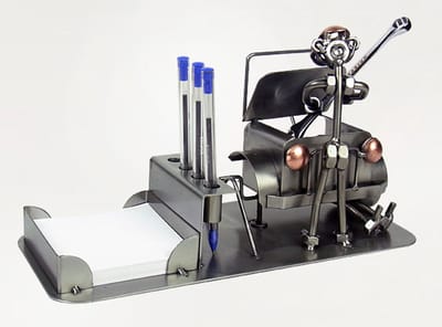 Metalen bureau Set automonteur - Bureau accessoires Set - moeren en bouten - Office Desk Organizer Set - handgemaakte bureau set - Manager Gift - verjaardagscadeau
