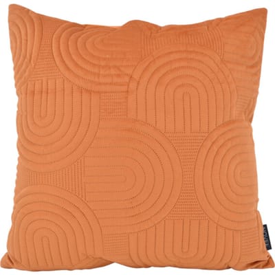 NOVÉE Sierkussen abstract velvet terracotta | 45 x 45 cm | velvet/polyester