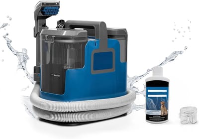 Ploutos® Tapijtreiniger - Draagbare Tapijtreiniger & Vlekkenreiniger - Elektrische Bank Reiniger - Blauw - 34cm x 22cm x 36cm