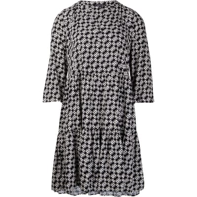 Comma  Dresses Black-white Taglia: 34 | Abiti Midi Outlet | Donna | Nero