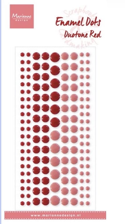 Marianne Design Decorations Enamel dots - Duotone Red