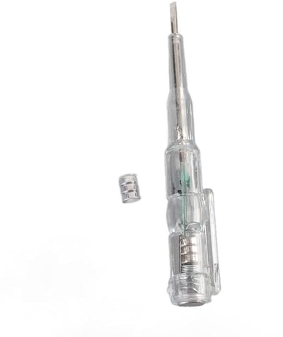 Spanningstester Pen - Elektrische Tester - Elektra Controleren - Valbestendige Behuizing - 19 cm - Geel