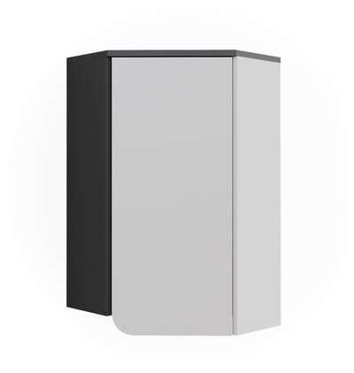 Vicco Karen Hoekwandkast – 60 x 75 cm met deur Antraciet/wit