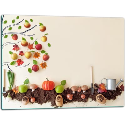 TMK ArtDeko - Snijplank - 52x40 cm - Glas - Warme Dekoratie