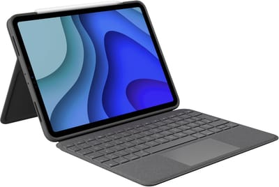 Logitech Folio Touch QWERTZ Duits Smart Connector Grijs