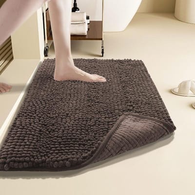 Badkamervloermat Chenille Sterk Absorberend Badkamerdeur Deurmat Antislip Vuil Tapijt Toilet Toiletdeurmat 50*80cm
