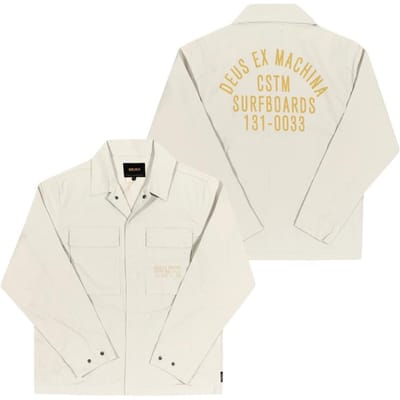 DeuS Ex Machina Tommy Poplin Surf Overhemd Heren S Shirt Dmp255118 DMP255118 DWH (M) beige