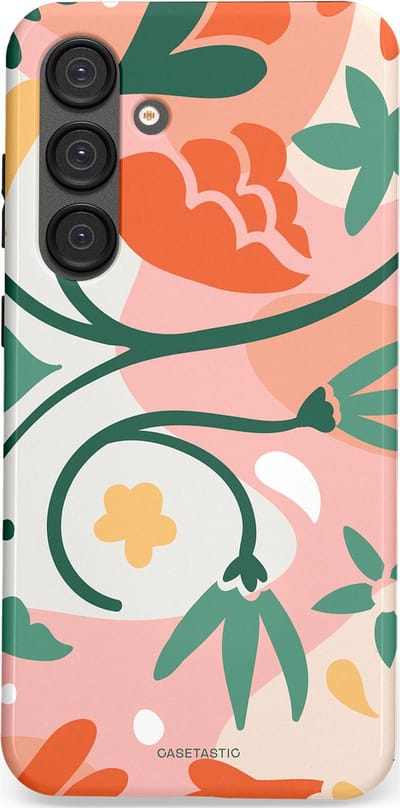 Casetastic Hoesje Geschikt voor Samsung S25 Plus - Stijlvolle Beschermende Duo-layer Case - Bloesem Pastels