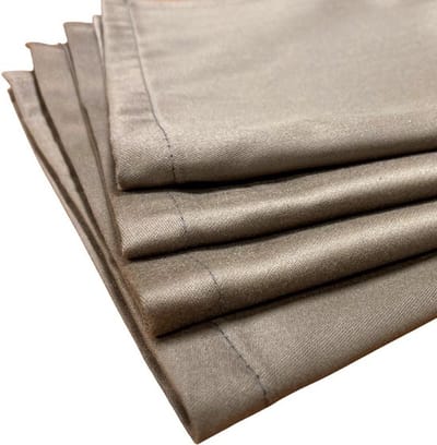 4 Taupe / kaki damast servet 40x40 cm - Hotelkwaliteit: 250 gr/m2