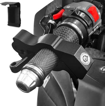 Motorslot - Anti-diefstal slot - Motorfiets beveiligen - Heavy duty aluminium - Universeel 1.5 inch - Zwart
