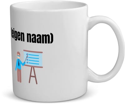 Akyol - docent met checklist met eigen naam koffiemok - theemok - Docent - meesters of juffen - collega's - verjaardag - afscheidscadeau - geschenk - kado - 350 ML inhoud