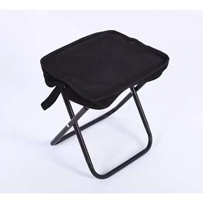 1 stuks sport outdoor opvouwbare stoel, handige draagbare viskruk, opvouwbare visstoel, picknick camping Maza bank zwart