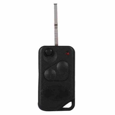 Dailygoods- Autosleutelzakje Vervanging - Flip Opvouwbare Afstandsbediening - Hoogwaardig ABS Plastic - Lichtgewicht - Corrosiebestendig - Inclusief Ongesneden Mes - Sleutelhoes