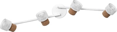 LEDVANCE DECOR SPOT CORK, 4 x 3,4W, 920lm, wit, spot, verstelbare koppen, veelzijdig gebruik, interieurspot, vervangbare ledlampen, dimbaar, warm witte lichtkleur, GU10