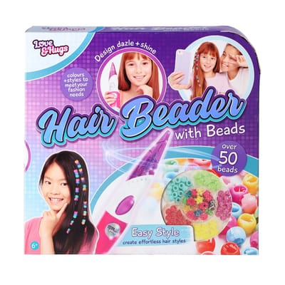 Top1Toys Love & Hugs Haarkralenset Hair Beader (kunststof, 6 - 8 jaar)