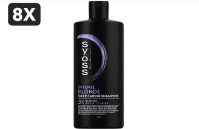 8 x Syoss - Shampoo - Intense Blond - 440ml