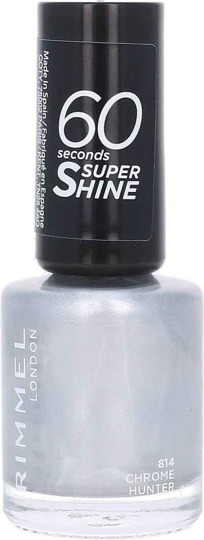 Rimmel London 60 Seconds Flip Flop Fashion Nagellak - 814 Chrome Hunter - Zilver
