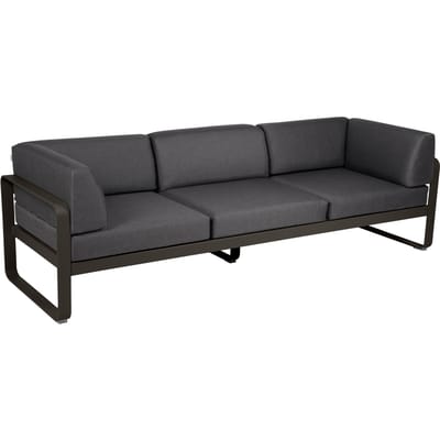 Fermob BELLEVIE club sofa 3 zits - E3 Tonka - A3 grafietgrijs