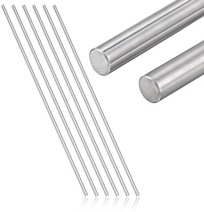 6 stuks 40,3 cm ronde stangen van roestvrij staal 304 voor metaalbewerking en modelbouw DIY, diameter 6 mm, stevige metalen stangen voor creatief gebruik