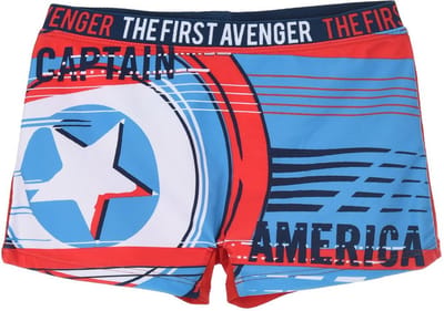 Marvel Avengers Captain America - zwembroek - zwemboxer - rood - 104 cm - 4 jaar