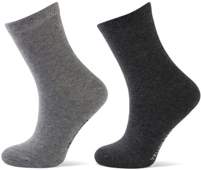 Yellow moon kindersokken 2-pack grijs/antraciet maat 35-38