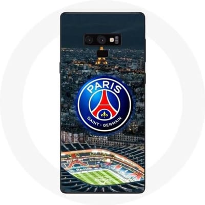 Samsung Galaxy Note 9 hoesje psg-logo stadionnacht Eiffeltoren