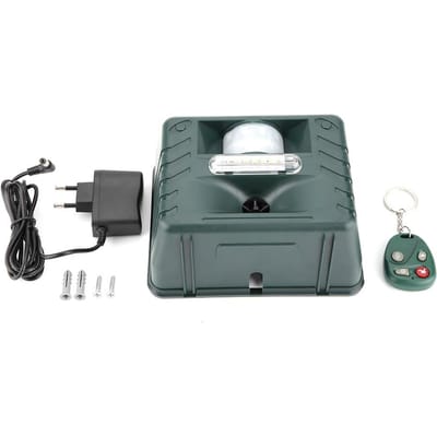 Ultrasone 4 Flits Alarmgeluiden Elektronische Ongedierteverjager met Afstandsbediening Dieren   220 V EU Plug 220V