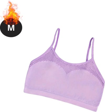 Bovista BH Zonder Beugel - Zonder Bandjes - Push-up Bh's - Comfort Beha - Comfortabel - Sexy - Lichtpaars - Maat M