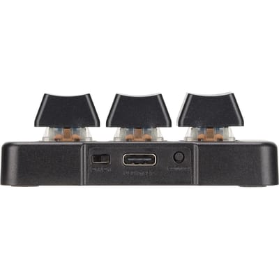 3 Toetsen Toetsenbord RGB Achtergrondverlichting 3 Toetsen USB Interface Mini Mechanisch Programmeerbaar Plug and Play Macro zwart