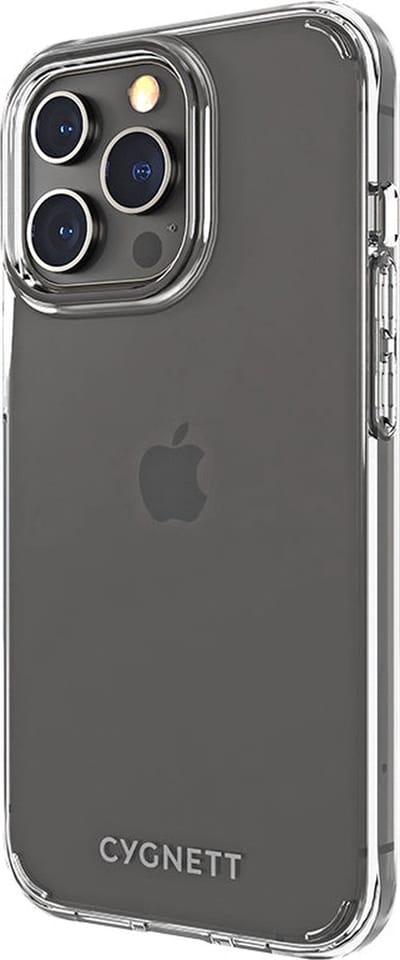 Cygnett, Hoesje Geschikt voor Apple iPhone 13 Pro AEROSHIELD Anti-vergelend, Transparant
