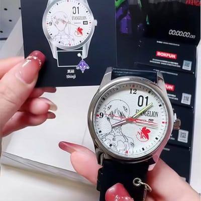 Nieuwe Box Fun Blind Box Horloge Eva Evangelion Thema Aangepaste Anime Figuur Mystery Box Verjaardagscadeau Verzamelspeelgoed Voor Anime Fans gray