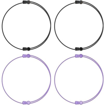 Dailygoods- Kledingtouwen 4 stuks - Verstelbare Kledingtouwen - Elastische Touwen - Duurzaam ABS - Multifunctioneel - 91,5/114 cm - Waslijn