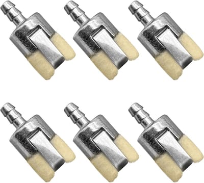 Vervangende brandstoffilters - 0.2" (5mm) in-line filters voor trimmers, kantenmaaiers en bladblazers - Geschikt voor Walbro en kleine tweetaktmotoren