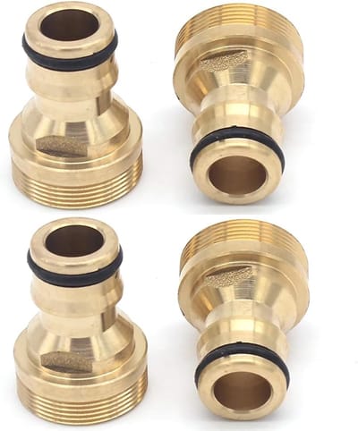 Keuken Kraan Adapter - Universeel - 4 stuks - Tap Adapter - Met M22 binnendraad en M24 buitendraad - Voor Het Aansluiten Van Een Slang - Adapter voor douchekraan