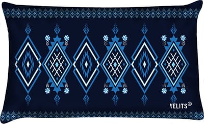 Sierkussen Home & Garden blauwe kleuren 40x60cm outdoor