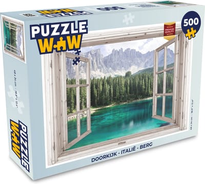 Puzzel Doorkijk - Italië - Berg - Legpuzzel - Puzzel 500 stukjes