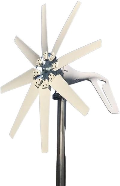 Windturbine Generator - Kleine Windmolen - Hernieuwbare Energie - MPPT Controllersysteem - 1000W 12V 24V - Wit