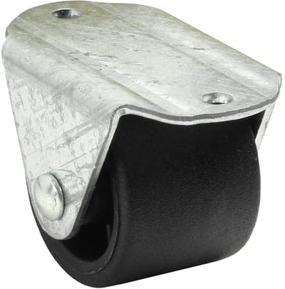 DOMINO - Zwenkwielen 30mm - Belasting 45kg - Vaste Plaat - Kunststof Meubelwielen - Zwaarlast Wieltjes - Roller
